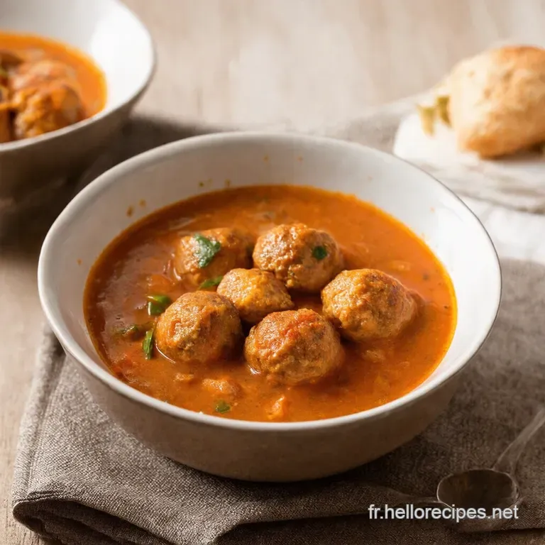 Soupe de Boulettes R&eacute;confortante Un Classique Familial