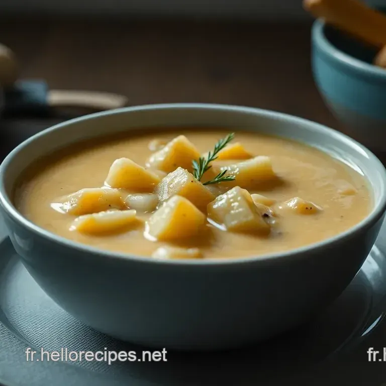 Soupe Patate Douce Veloutée à l' Ail et au Gingembre: Recette Facile et Réconfortante