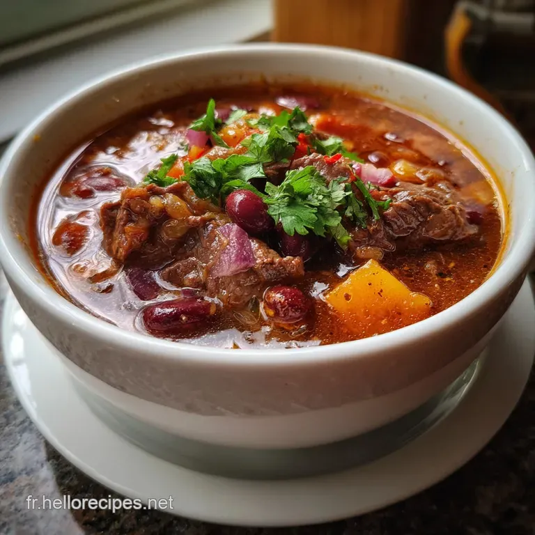 Spicy Meat Soup : Rago&ucirc;t &Eacute;pic&eacute; au B&oelig;uf R&eacute;confortant