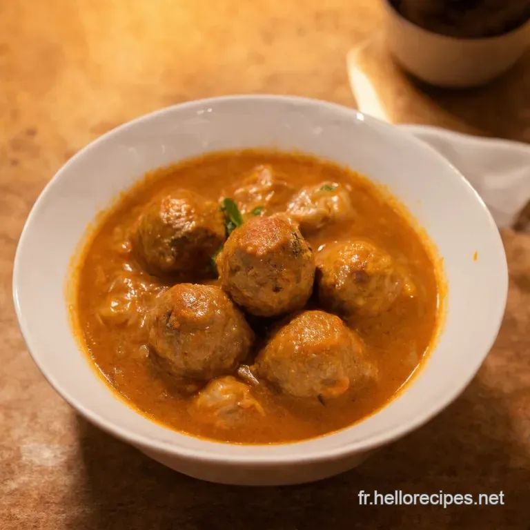 Soupe R&eacute;confortante De Boulettes De Maman presentation