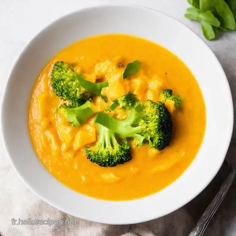Soupe Réconfortante de Brocoli au Cheddar