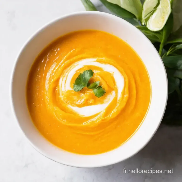 Soupe Thaï de Butternut au Lait de Coco
