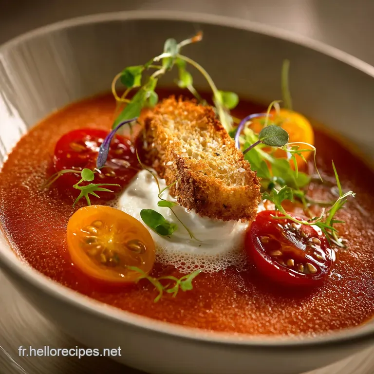 Soupe aux tomates lancienne : Le velout&eacute; de Grand-M&egrave;re riche et r&eacute;confortant.