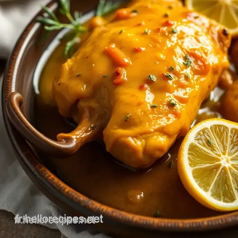 Tajine de Poulet au Citron Confit et Légumes du Soleil presentation
