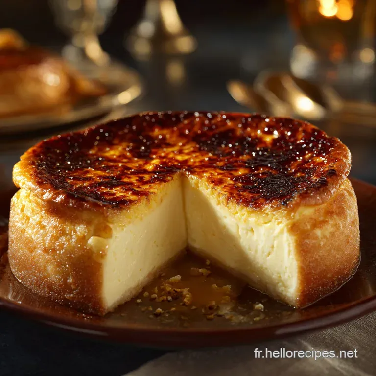 Tarta De Queso : Le D&eacute;lice Br&ucirc;l&eacute; De San Sebasti&aacute;n (Cheesecake Basque) presentation