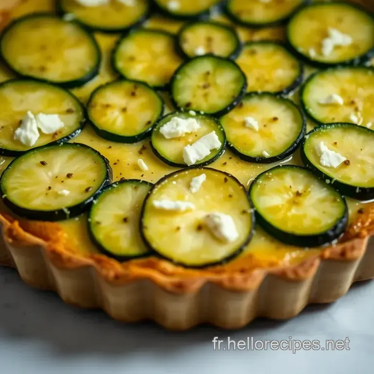 Tarte au Chèvre et Courgette: Un Goût d' Été presentation