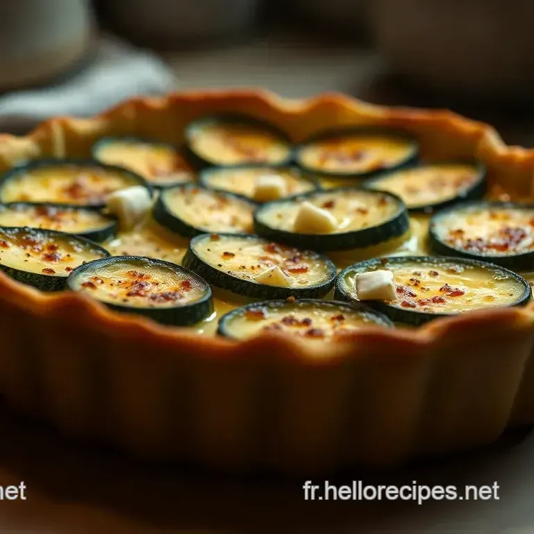 Ma Délicieuse Tarte au Chèvre Courgette Facile!