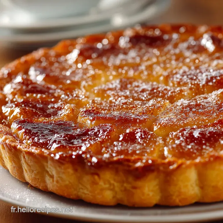 La Tarte au Sucre Traditionnelle Moelleux et Trésor de Cassonade