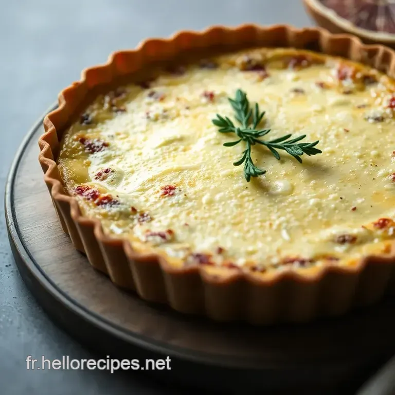 Tarte au Thon: La Délicieuse Quiche de la Mer presentation
