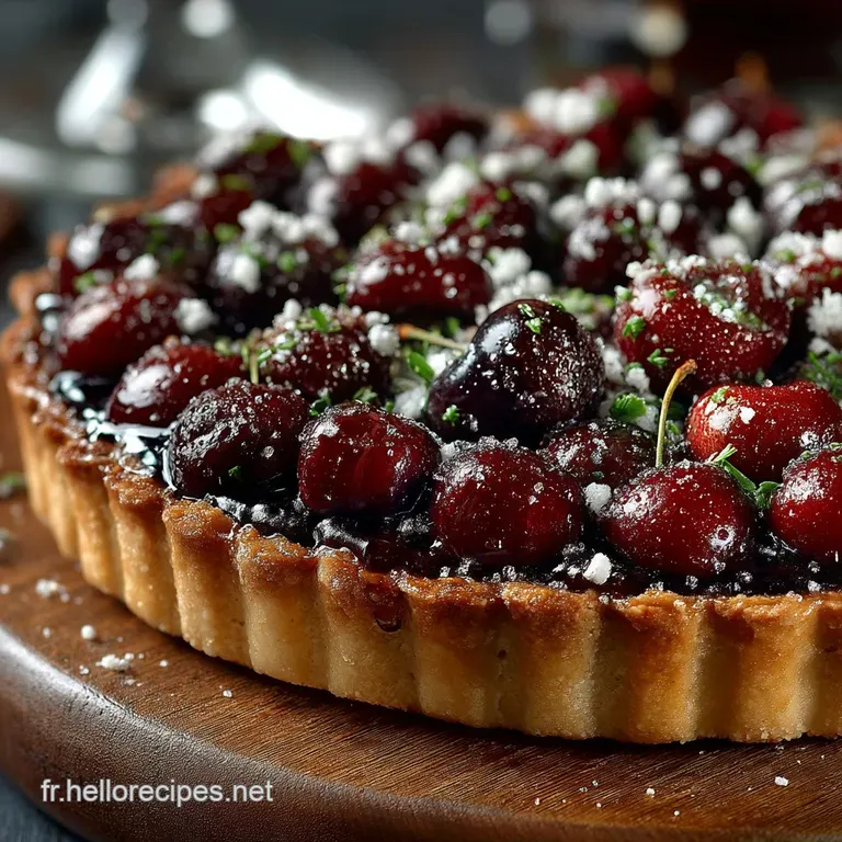 Tarte aux Cerises Rustique La Recette Facile et Juteuse