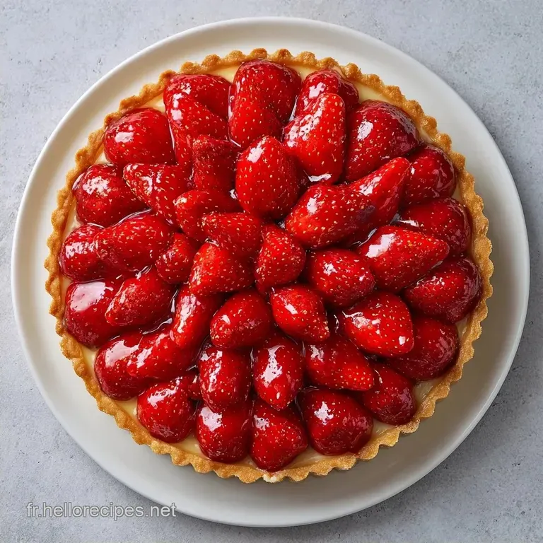 Recette Tarte Fraises Authentique : Cro&ucirc;te Croustillante