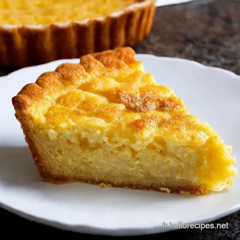 Tarte Basque La Tradition Gourmande presentation