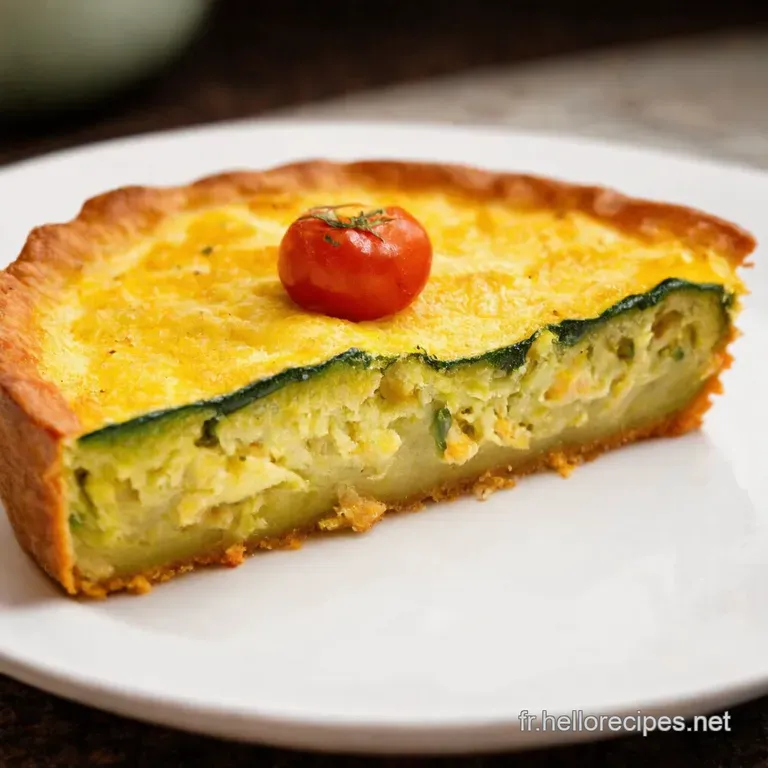 Tarte Courgette Tomate Proven&ccedil;ale Un Rayon De Soleil Sur Votre Table presentation