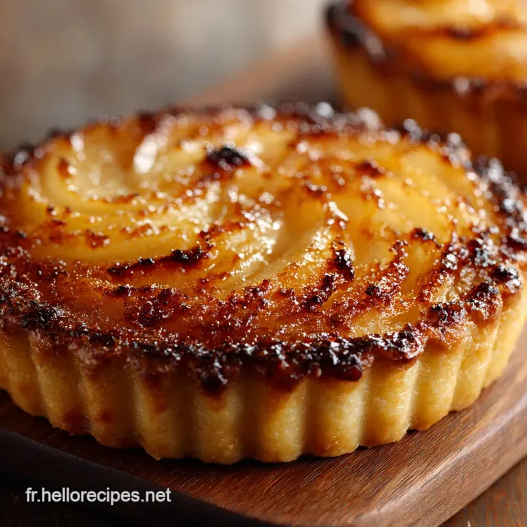 Tarte à la Crème Brûlée aux Pommes Lalliance du Croquant et du Velouté