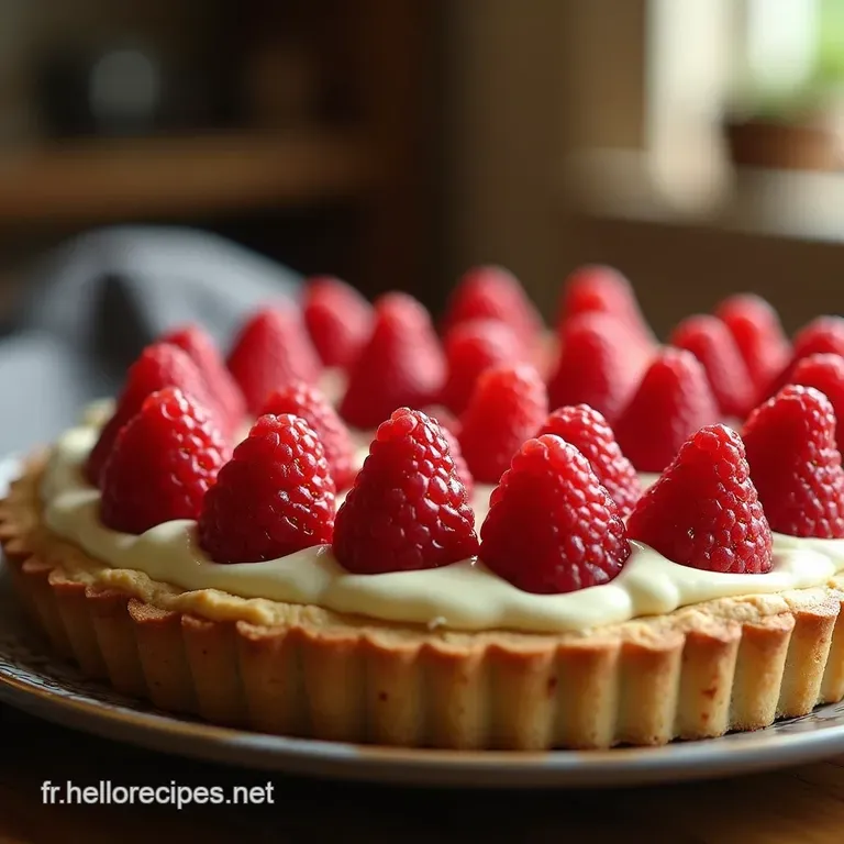 La Meilleure Tarte aux Fraises de Mémé Pâte Sablée Croustillante et Crème Pâtissière Veloutée presentation