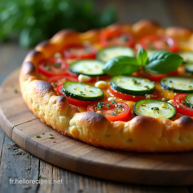 Tarte Rustique du Potager Courgettes Confites Tomates Anciennes et Chèvre