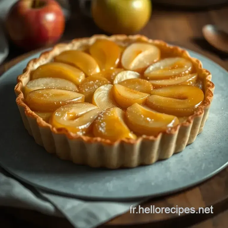 Tarte Normande : Un Délice de Normandie aux Pommes presentation