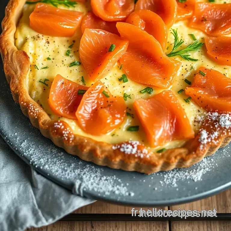 Tarte Saumon Épinard : Une Pâtisserie Gourmande presentation