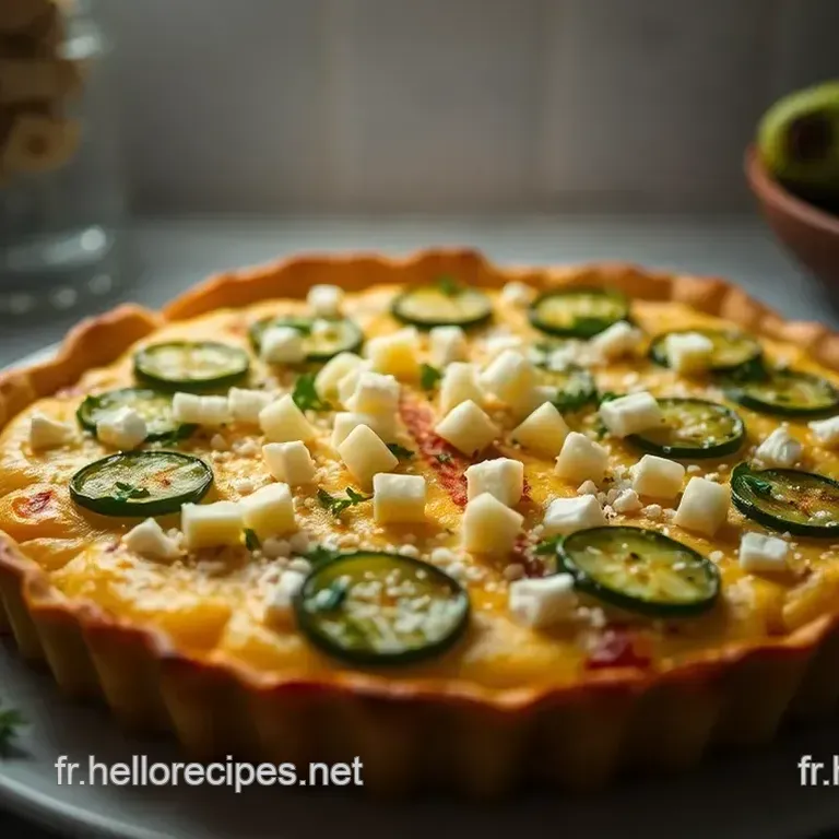 Tarte Soleil aux Courgettes et Chèvre Frais