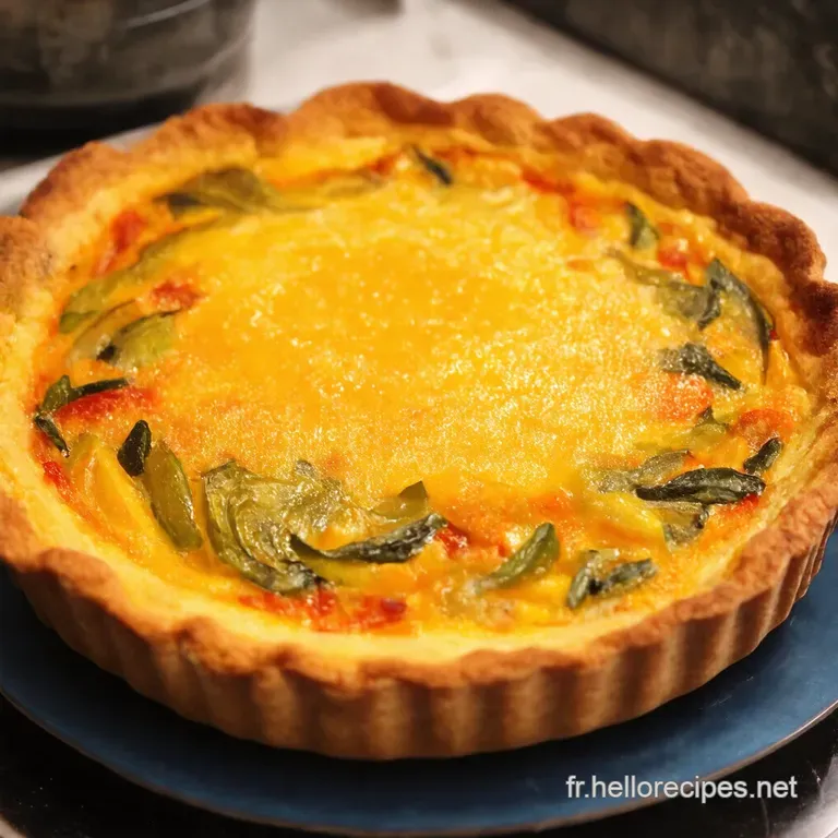 Tarte Soleil Aux L&eacute;gumes presentation