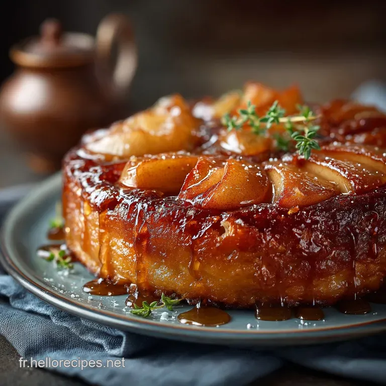 La Tarte Tatin Classique Inratable Caramel Doré et Pommes Fondantes presentation