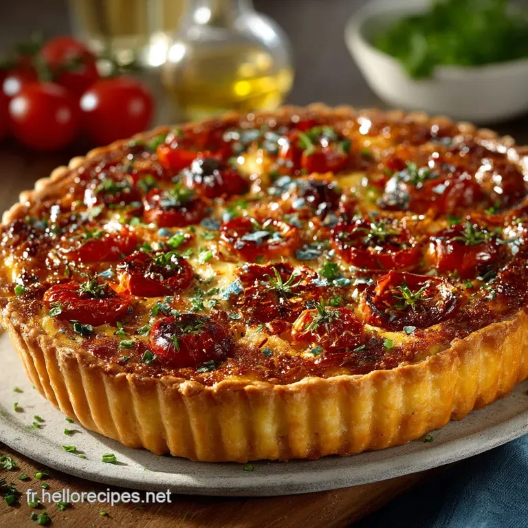 La Meilleure Tarte au Thon Tomates et Moutarde Maison