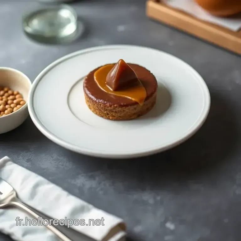 Tartelette Chocolat Caramel presentation