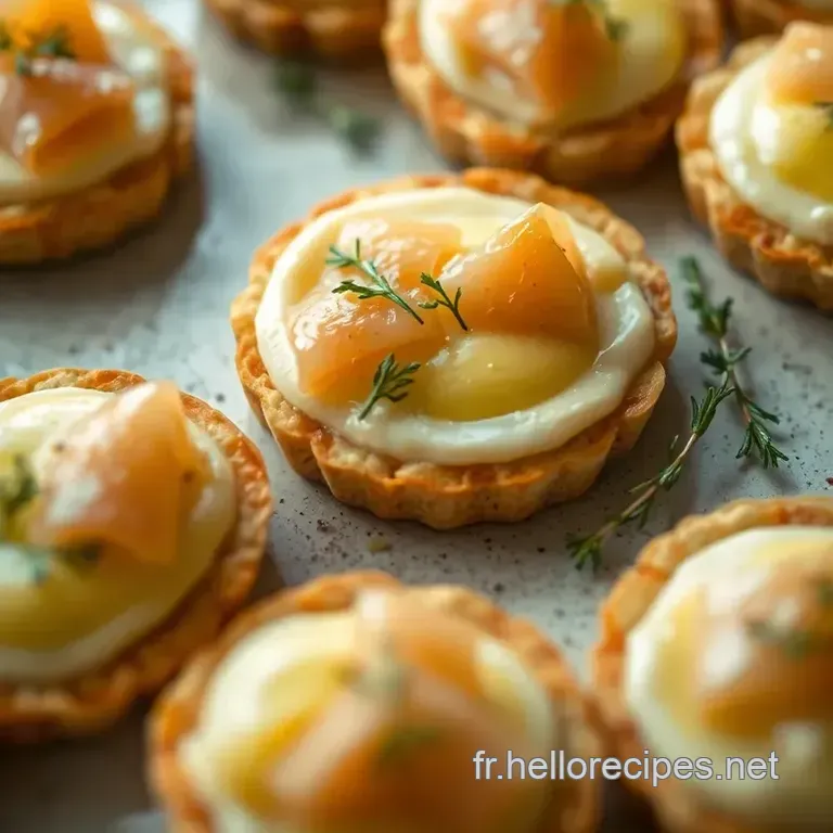 Tartelettes au Saumon Fumé et Crème Citronnée presentation