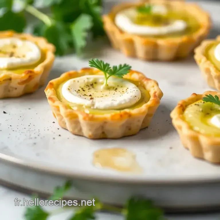 Tartelettes Mascarpone & Courgettes Grillées presentation