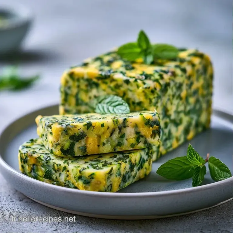 Une part fondante et verte, dress&eacute;e avec &eacute;l&eacute;gance avec une feuille de menthe sur une assiette blanche &eacute;pur&eacute;e.