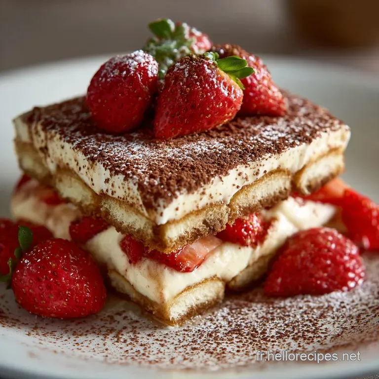 Tiramisu &agrave; la fraise : La Recette Ros&eacute; de Printemps ultra cr&eacute;meuse