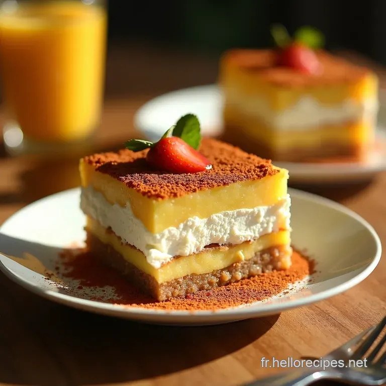 Tiramisu Ananas Coco Un &Eacute;clat De Soleil Dans Votre Dessert presentation