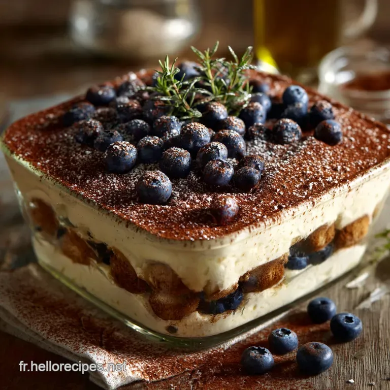 Tiramisu aux myrtilles La recette Azur &eacute;l&eacute;gance et fra&icirc;cheur