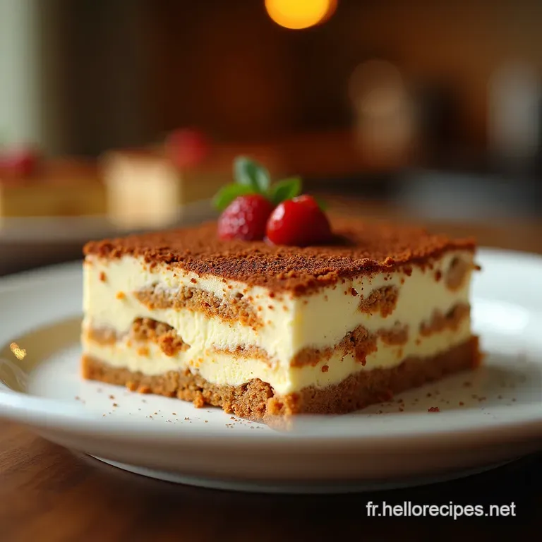 Le Tiramisu de Mamma LAuthentique Recette Italienne Simple et Inratable presentation