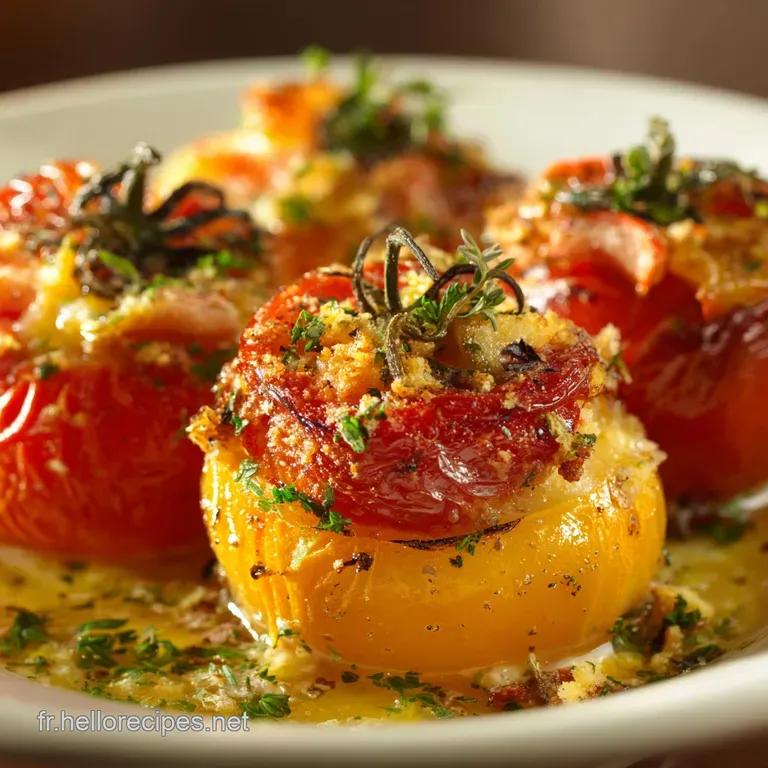 Tomates Farcies Et Nids De Tomates Aux &OElig;ufs : Lhommage Gourmand &Agrave; La Cuisine D&eacute;t&eacute; presentation