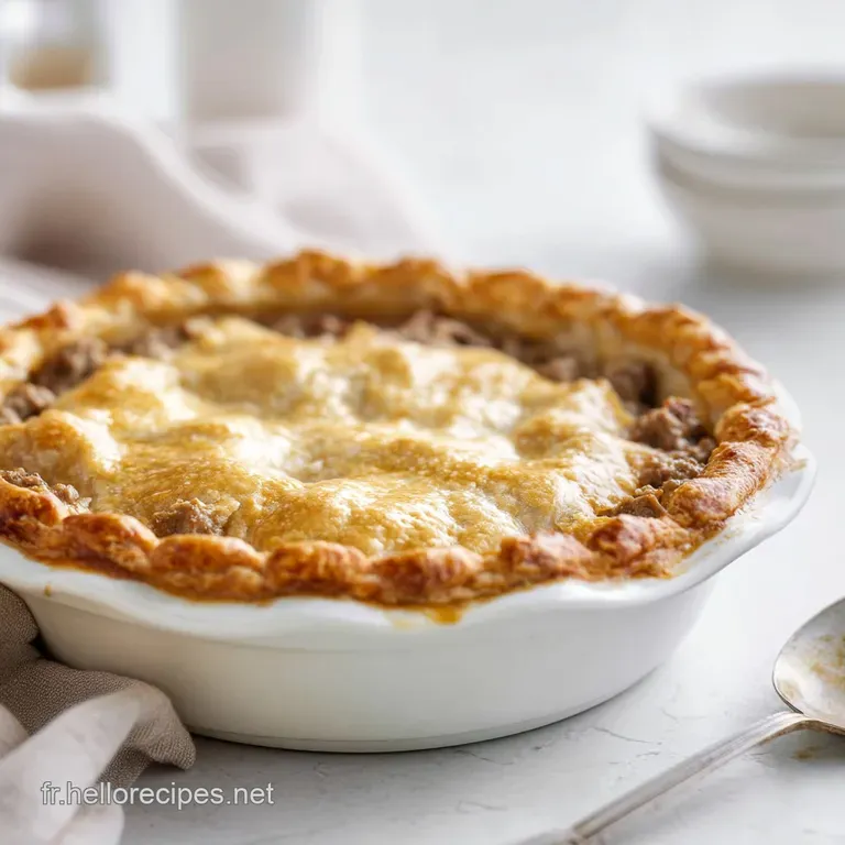 Tourtiere Classique : La Recette De Tarte &Agrave; La Viande Qu&eacute;b&eacute;coise presentation