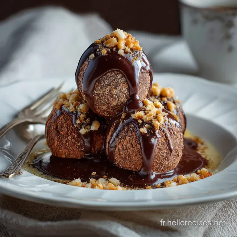 Truffes Cacaotées Voyage aux Tropiques Chocolat Noir et Coco Rôtie