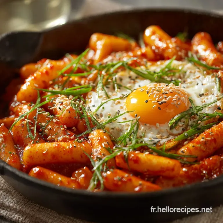 Gâteau au riz coréen Tteokbokki Classique LArt de la Sauce Street Food