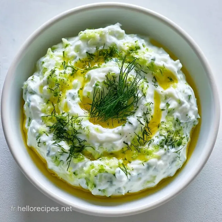 Tzatziki Maison au Yaourt Grec et Concombre