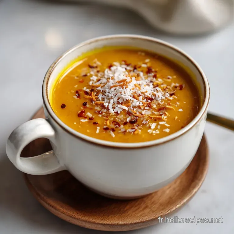 Velout&eacute; Carotte Coco : Douceur Coco Et Gingembre presentation