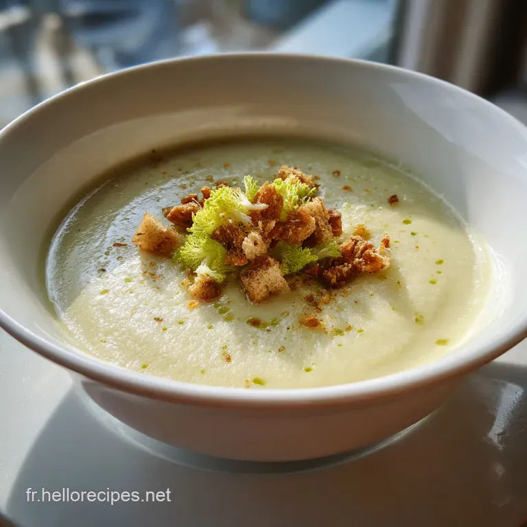 Velouté de ChouFleur de Mémé au Beurre Noisette et Muscade presentation