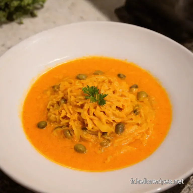 Velout&eacute; De Lentilles Corail Au Lait De Coco &Eacute;pices presentation