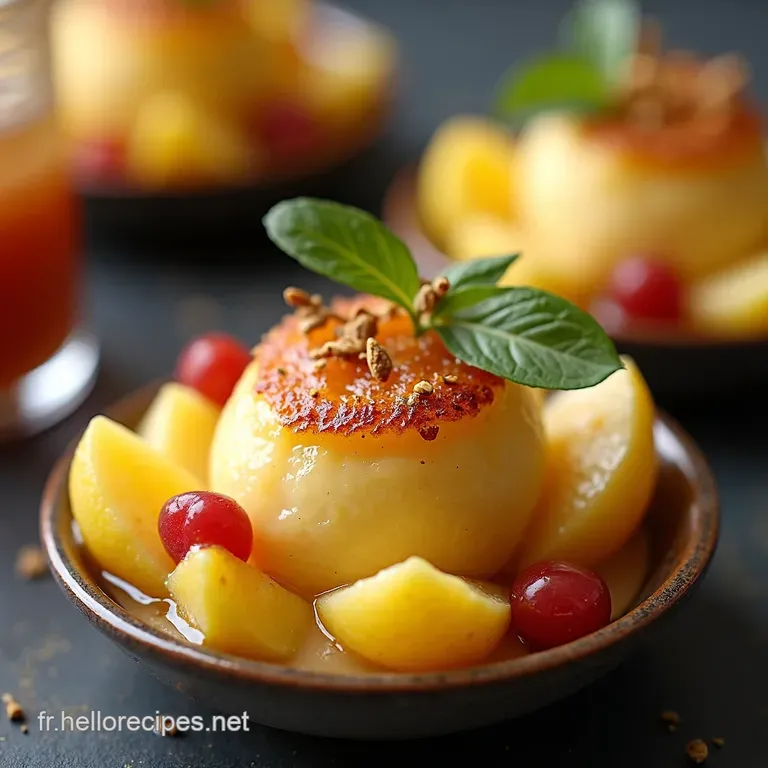 Verrine Mystère dAutomne Pommes fondantes au Calvados et Crème Légère