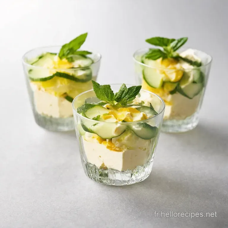 Verrines Apéritives Concombre Chèvre LAmuse Bouche Léger Parfait