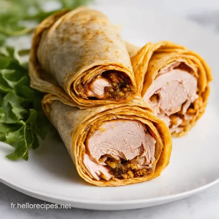Wrap de Poulet au Sumac Un Délice Méditerranéen