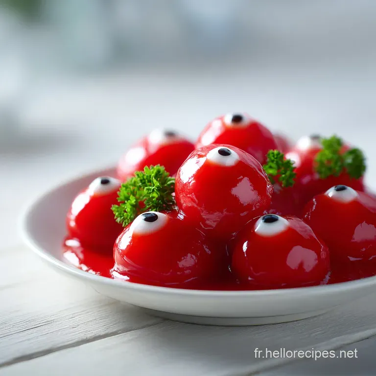 Yeux d Halloween &agrave; la Sauce Tomate